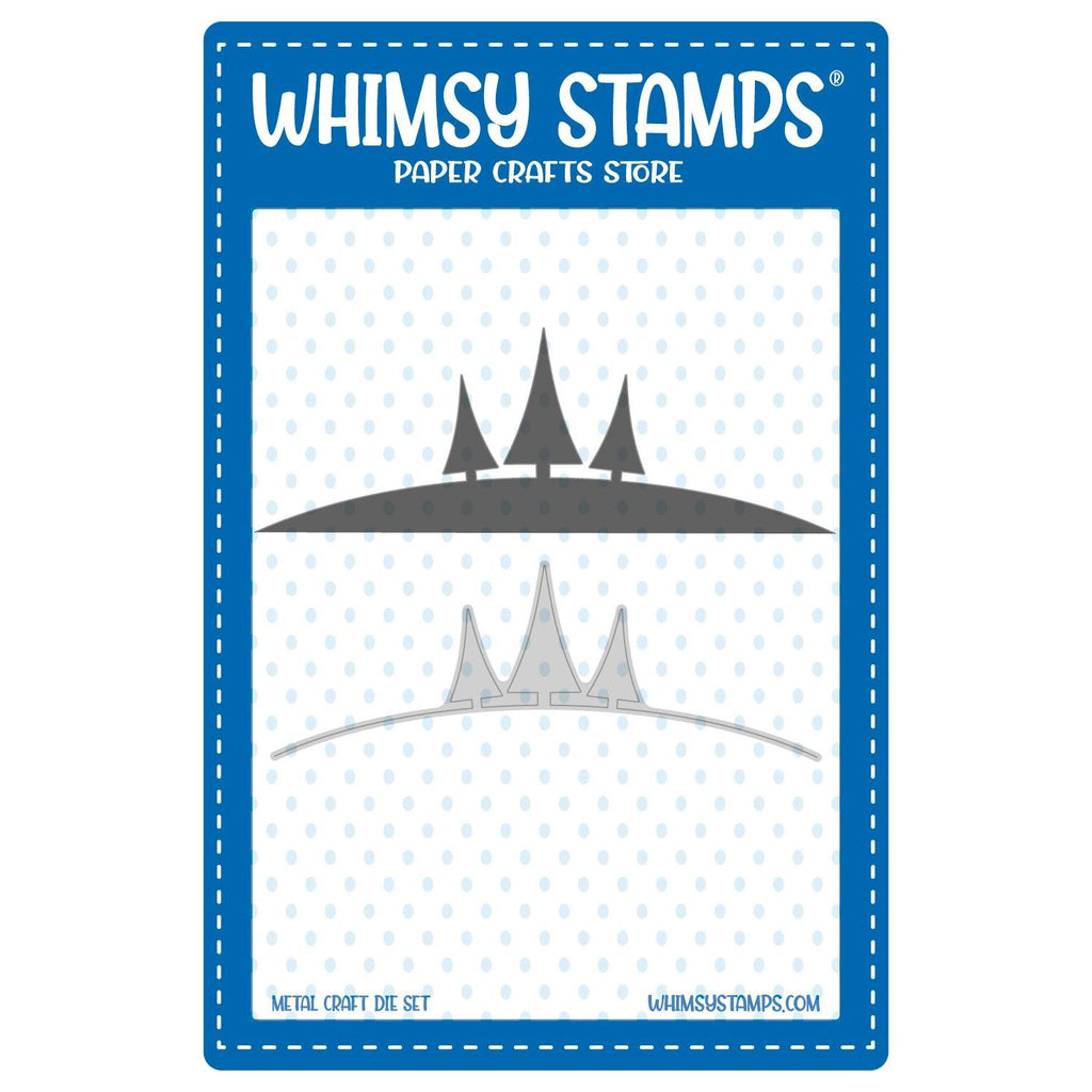 Whimsy Stamps Three Trees Border Die wsd241