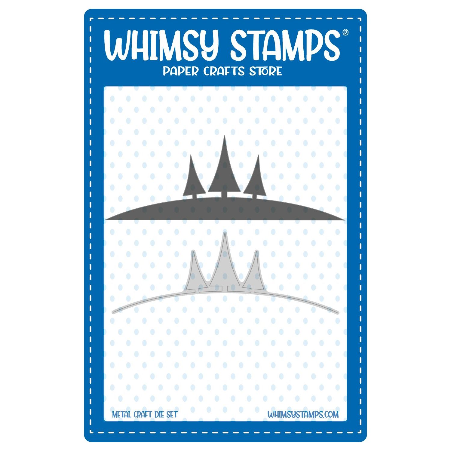 Whimsy Stamps Three Trees Border Die wsd241