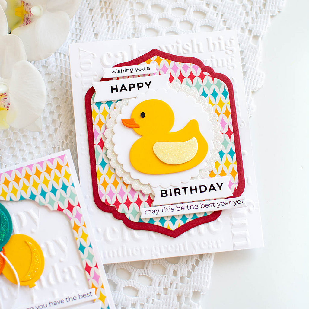 Simon Says Stamp Rubber Ducky Wafer Dies 1455sd Birthday Card | color-code:ALT04