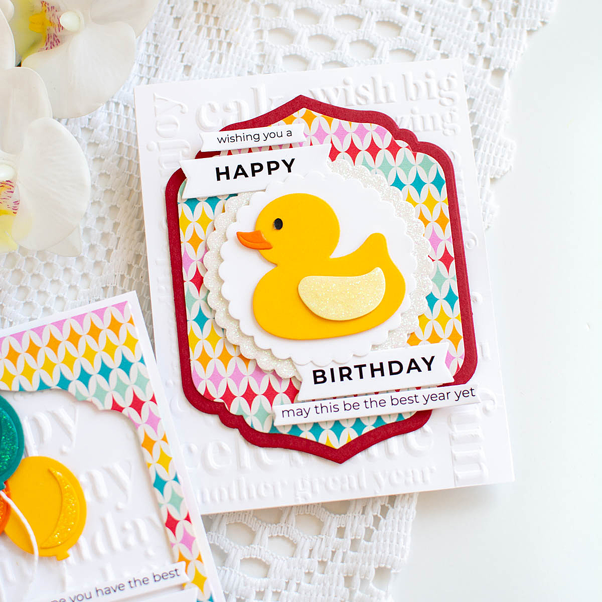 Simon Says Stamp Rubber Ducky Wafer Dies 1455sd Birthday Card | color-code:ALT04