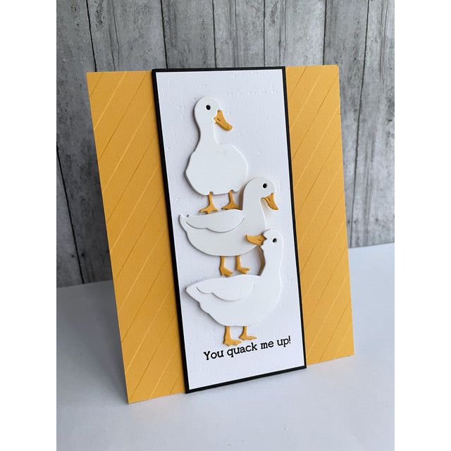 Simon Says Stamp Duck Trio Wafer Dies s1014 You Are My Favorite Friend Card | color-code:ALT07