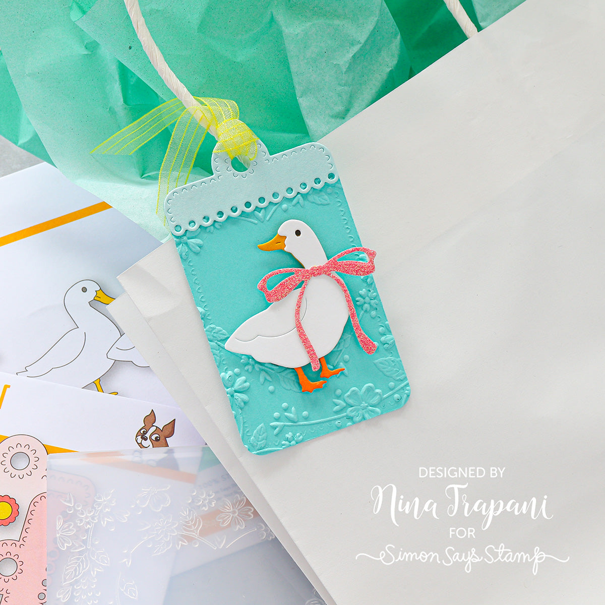 Simon Says Stamp Duck Trio Wafer Dies s1014 You Are My Favorite Cute Duck Tag | color-code:ALT04