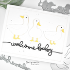 Simon Says Stamp Duck Trio Wafer Dies s1014 You Are My Favorite Baby Card | color-code:ALT03