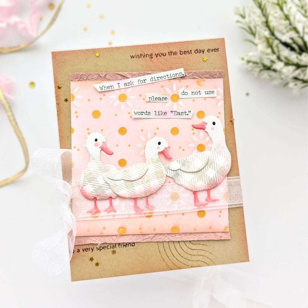 Simon Says Stamp Duck Trio Wafer Dies s1014 You Are My Favorite Birthday Card