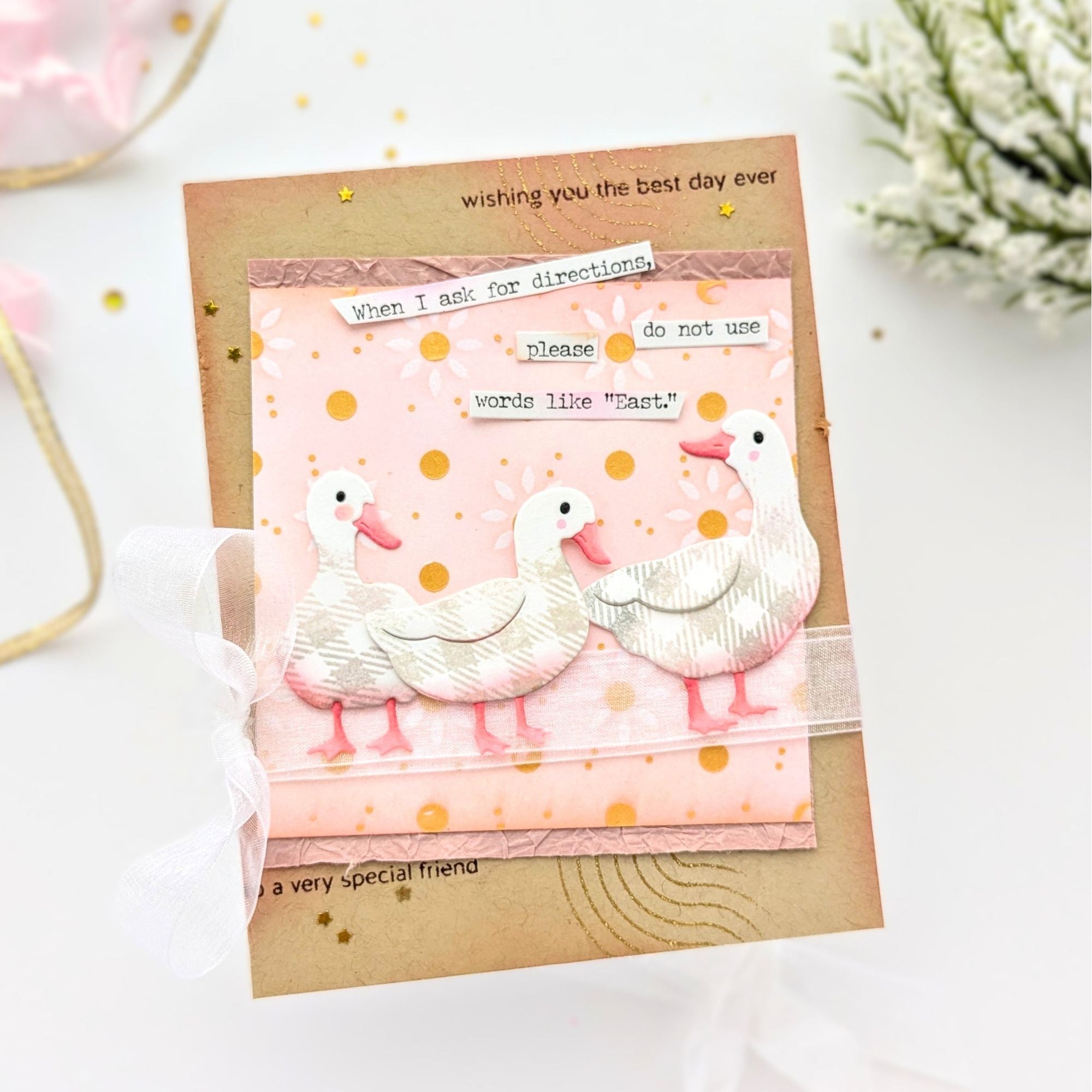 Simon Says Stamp Duck Trio Wafer Dies s1014 You Are My Favorite Birthday Card