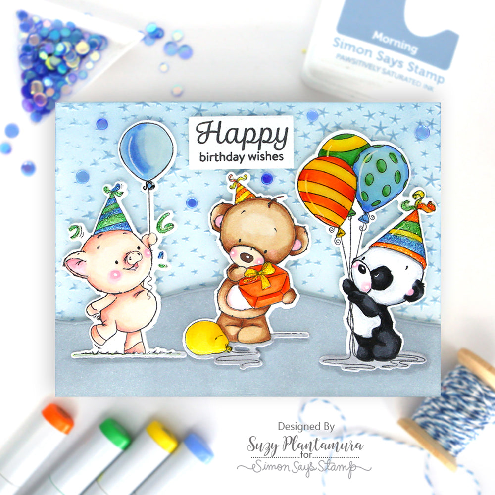 Simon Says Stamp Dusk Embellishment Mix 0224ds Celebrate Birthday Card