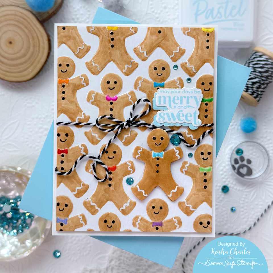 Simon Says Stamp Pawsitively Dazzling Gems Dusk se117 Festive Fun Christmas Card