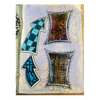 Dyan Reaveley Dylusions Blonde Moments Cling Stamps dyr10047 dots arrows journal page
