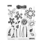 Dyan Reaveley Dylusions Blooming Cling Stamps dyr10045