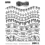 Dyan Reaveley Dylusions Christmas Borders Cling Stamps dyr10035