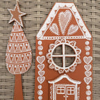 Dyan Reaveley Dylusions Deck The Tree Cling Stamp and Village Cut Out Tree Artboard Set dyr10057 house