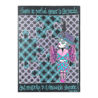 Dyan Reaveley Dylusions Dinky Dolls Set 1 Cling Stamps dyr10028 purple