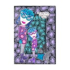Dyan Reaveley Dylusions Dinky Dolls Set 3 Cling Stamps dyr10030 purple