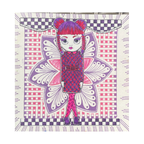 Dyan Reaveley Dylusions Dinky Dolls Set 4 Cling Stamps dyr10031 pink and purple