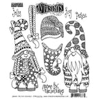 Dyan Reaveley Dylusions Gnome For The Holidays Cling Stamps dyr10036