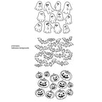 Dyan Reaveley Dylusions Halloween Backgrounds Cling Stamps dyr10055