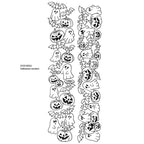 Dyan Reaveley Dylusions Halloween Borders Cling Stamps dyr10054
