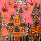 Dyan Reaveley Dylusions Hocus Pocus Cling Stamps dyr10052 house with feet picture
