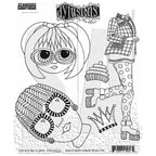Dyan Reaveley Dylusions Hop Skip and A Jump Cling Stamps dyr10026