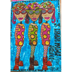 Dyan Reaveley Dylusions It's All In The Mind Cling Stamps dyr10025 boots