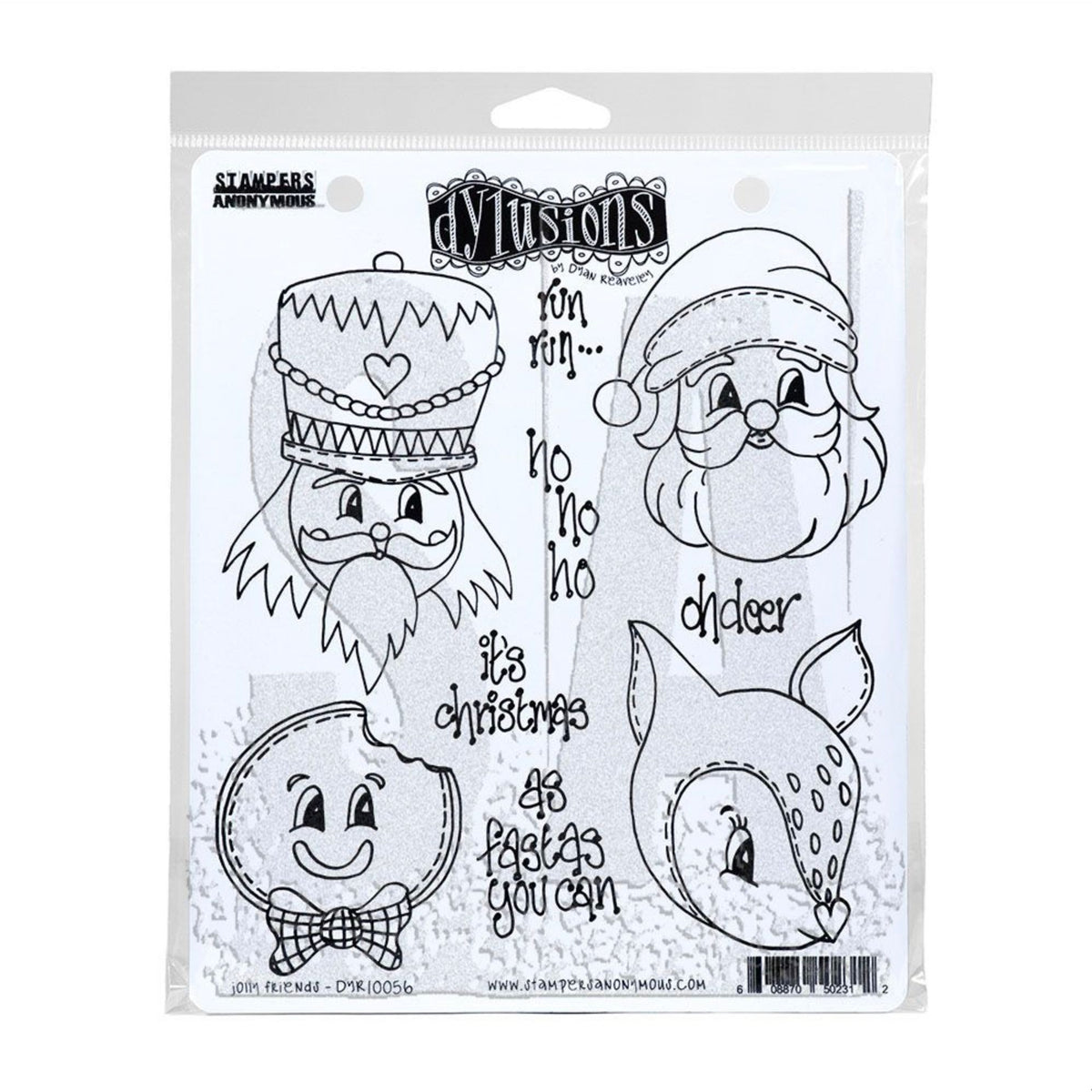Dyan Reaveley Dylusions Jolly Friends Cling Stamps dyr10056