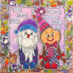Dyan Reaveley Dylusions Jolly Friends Cling Stamps dyr10056 it's all fun and games picture