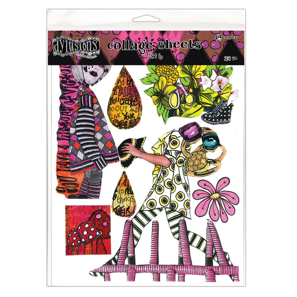 Dyan Reaveley Dylusions Set 6 Collage Sheets dya83879