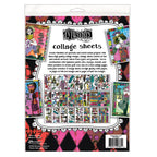 Dyan Reaveley Dylusions Set 6 Collage Sheets dya83879 Back of Package