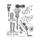 Dyan Reaveley Dylusions Spooky Season Cling Stamps dyr10051