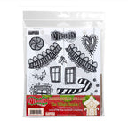 Dyan Reaveley Dylusions Village Cutout Number 1 Artboard and Cling Stamp Set dyr10058 product image 1