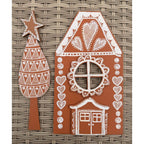 Dyan Reaveley Dylusions Village Cutout Trees Artboards dyv003 tree with star on top