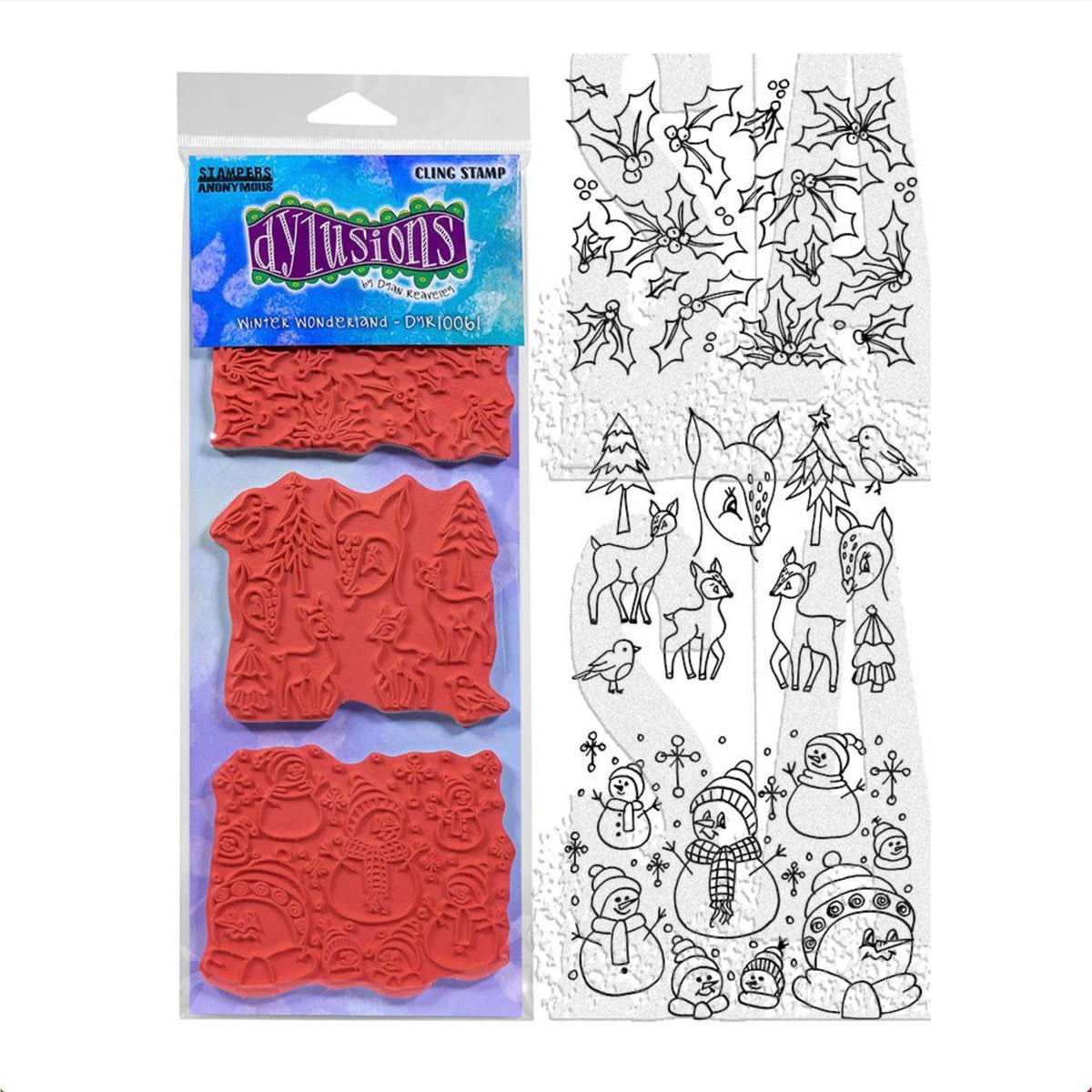 Dyan Reaveley Dylusions Winter Wonderland Cling Stamps dyr10061 product image