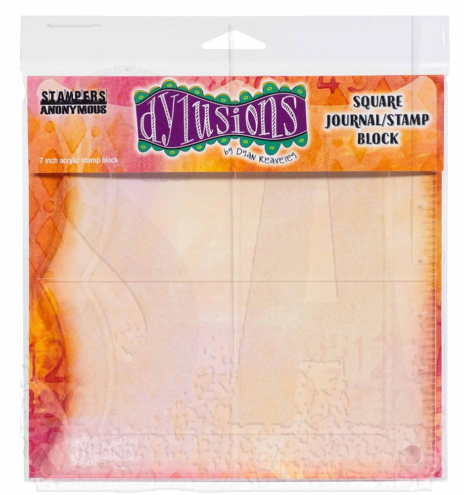 Dyan Reaveley Square Stamp Journal Block Dylusions dyssb