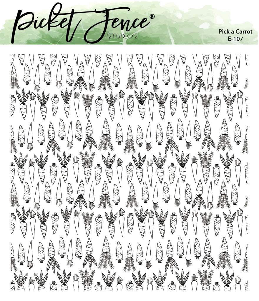 Picket Fence Studios Pick a Carrot Clear Stamp e-107