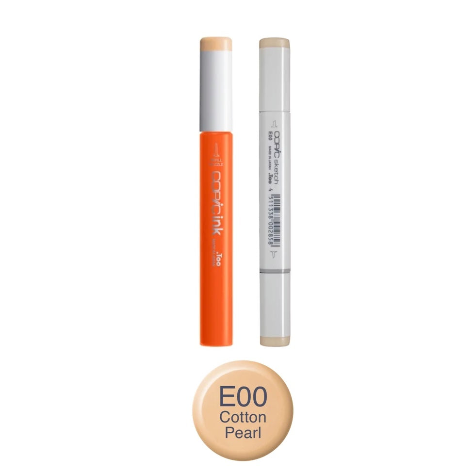 Copic Marker Cotton Pearl Marker and Refill Bundle E00