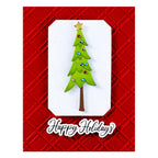 Spellbinders Sending Joy Sentiments Press Plate & Die Set bp-204 happy holidays