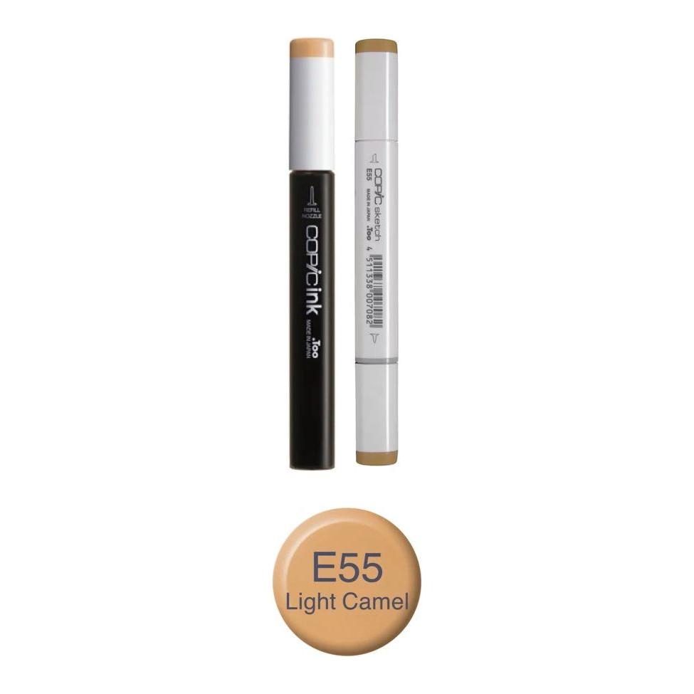 Copic Marker Light Camel Marker and Refill Bundle E55
