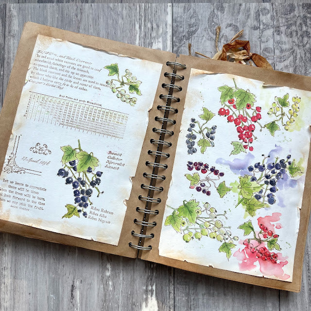 Paper Artsy Alison Bomber Currants Edition Cling Stamps eab35 journal