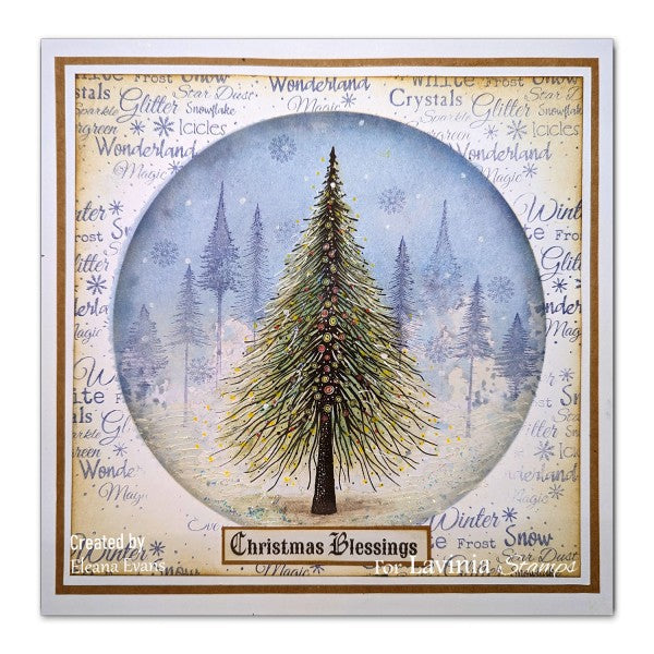Lavinia Stamps Wild Pine Clear Stamp lav840 christmas blessings