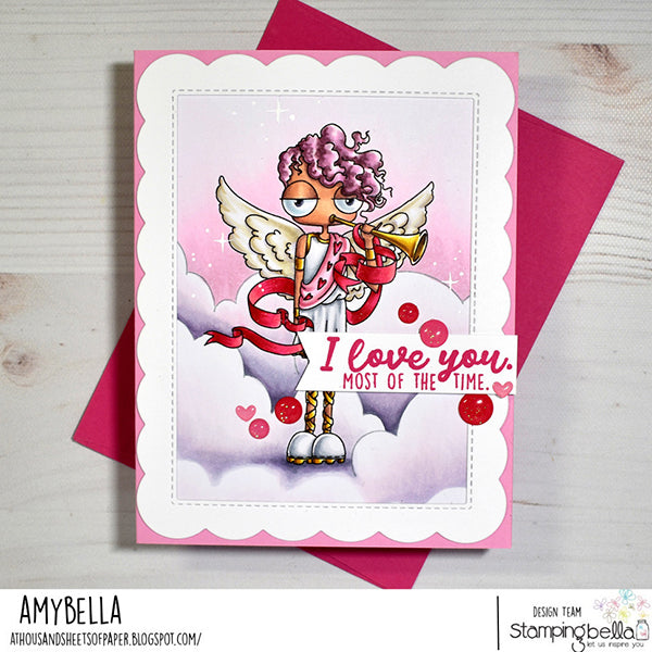 Stamping Bella Oddball Herald Cling Stamp eb1279 love you