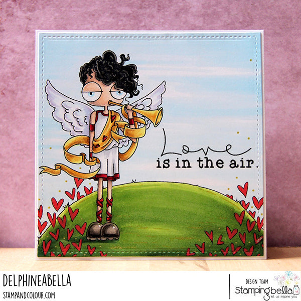 Stamping Bella Oddball Herald Cling Stamp eb1279 love in in the air