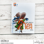Stamping Bella Tiny Townie Wonderland Mad Hatter Cling Stamp eb1286 once upon a