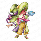 Stamping Bella Tiny Townie Wonderland Mad Hatter Cling Stamp eb1286