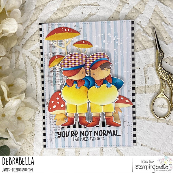 Stamping Bella Tiny Townie Wonderland Tweedles Cling Stamp eb1290 not normal