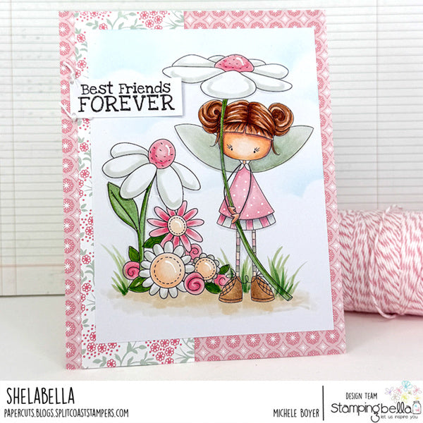 Stamping Bella Whimsabella DaisyDream Cling Stamp eb1364 best friends