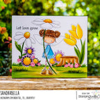Stamping Bella Whimsabella DaisyDream Cling Stamp eb1364 let love grow