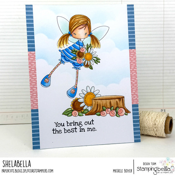 Stamping Bella Whimsabella GlimmerGlade Cling Stamp eb1366 bring out the best