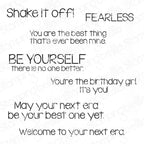 Stamping Bella Shake it Off Sentiment Cling Stamps eb1403
