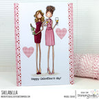 Stamping Bella Uptown Girls Alexis and Serena Cling Stamp eb1454