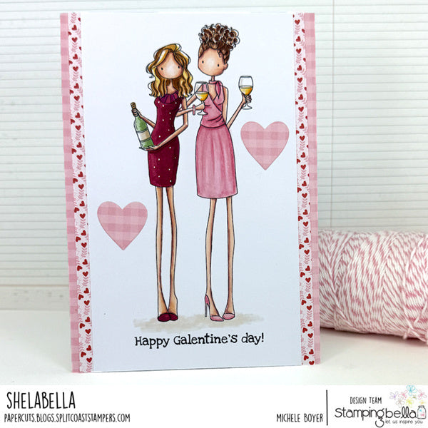 Stamping Bella Uptown Girls Alexis and Serena Cling Stamp eb1454